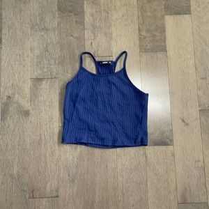 Halter back crop top